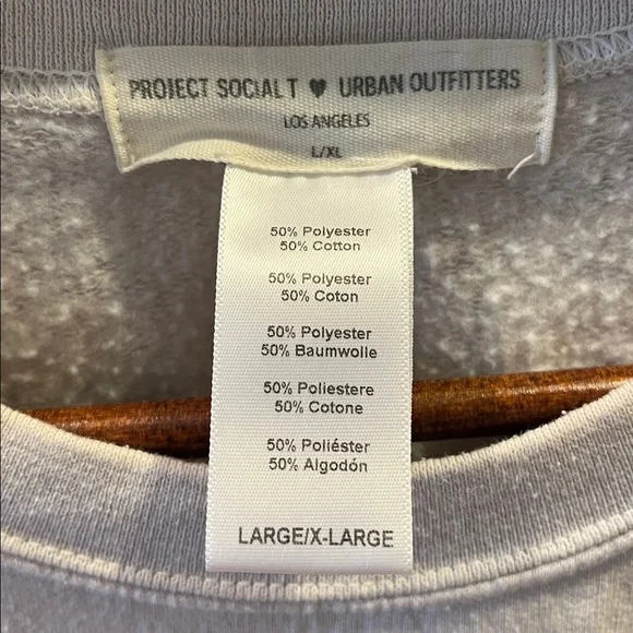 Urban Outfitters Project Social T crew neck sweatshirt, size L/XL - Picture 4 of 5